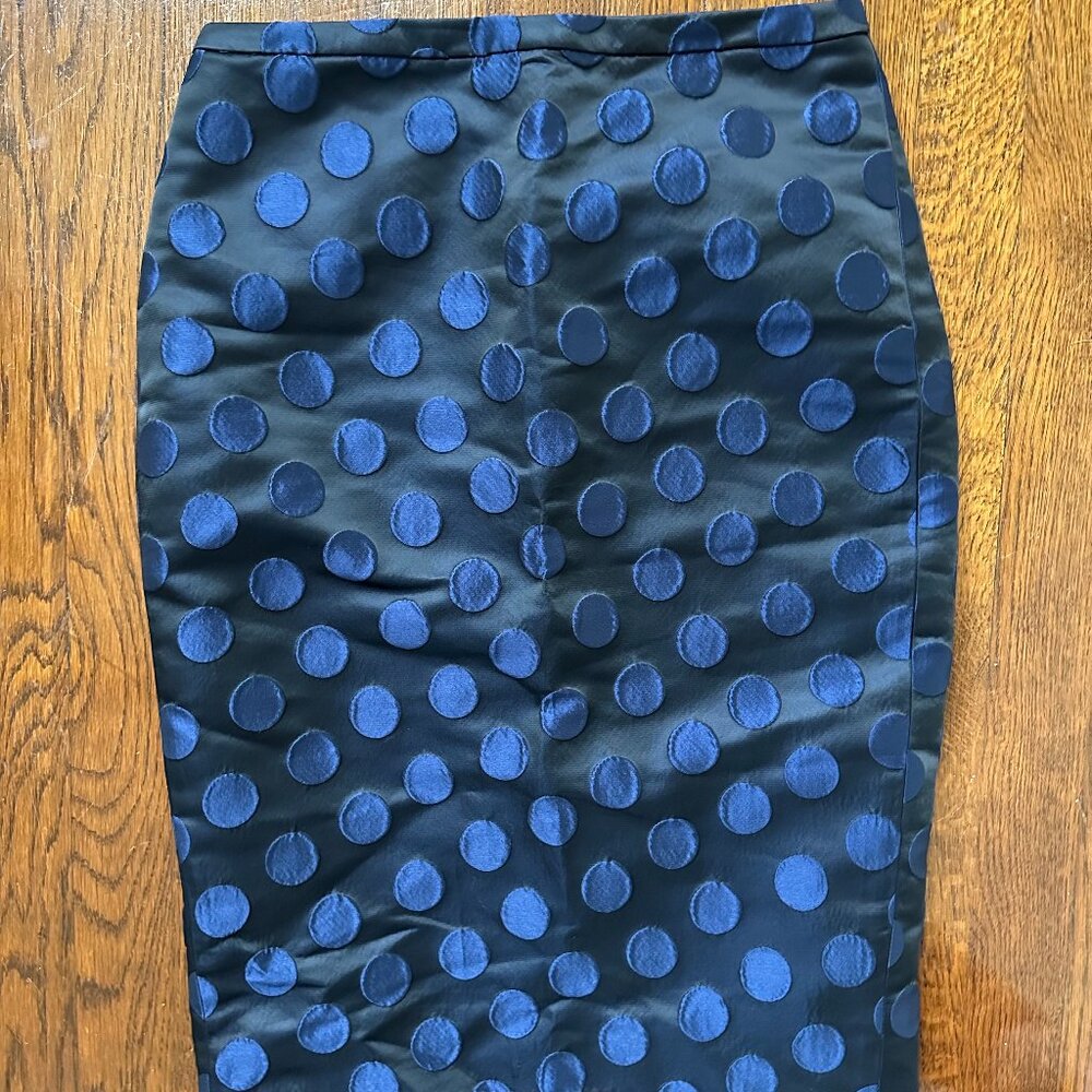 J. Crew Shiny Dotted #2 Pencil Skirt